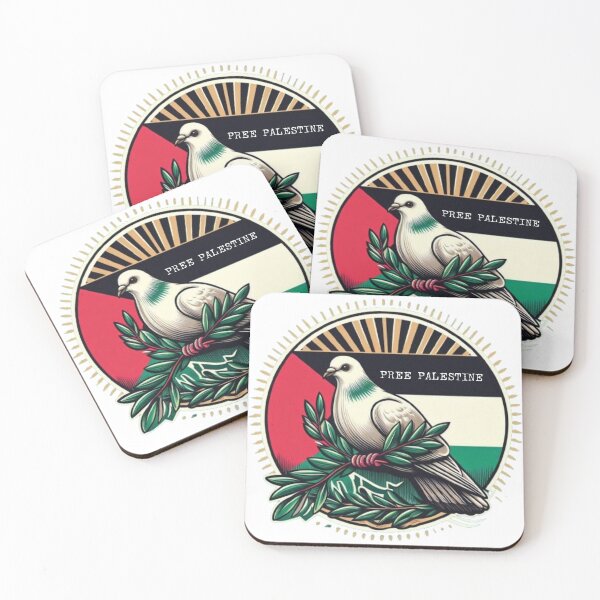 Item preview, Free Palestine. (Freedom pigeon carrying olive leaf) designed and sold by FromRiverToSea.