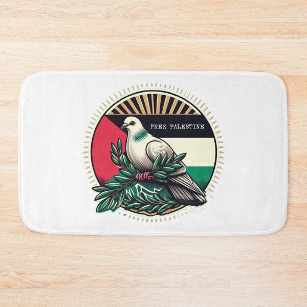Item preview, Free Palestine. (Freedom pigeon carrying olive leaf) designed and sold by FromRiverToSea.