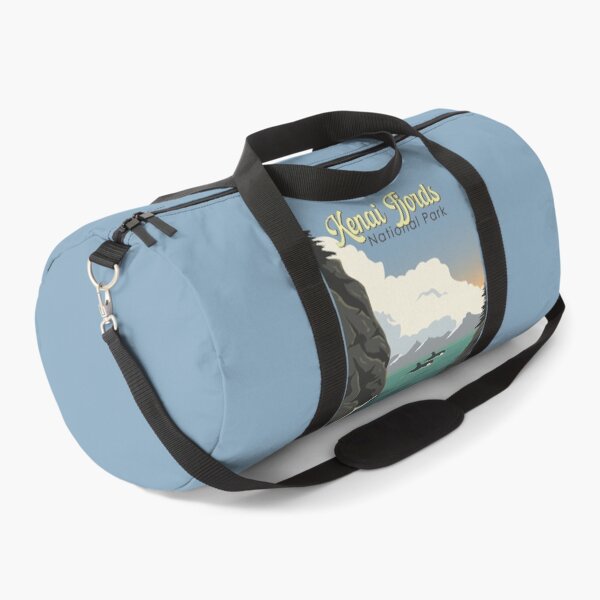 Item preview, Kenai Fjords National Park Illustration Travel Art Vintage designed and sold by KrisSidDesigns.