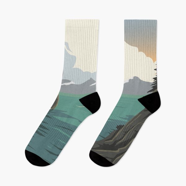 Item preview, Kenai Fjords National Park Illustration Travel Art Vintage designed and sold by KrisSidDesigns.