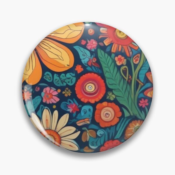 Item preview, Naive art flower pattern designed and sold by GasconyPassion.