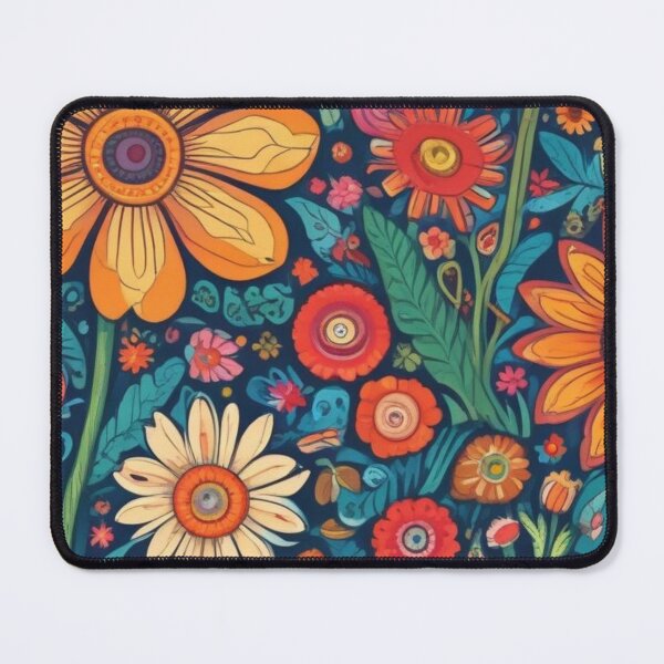 Item preview, Naive art flower pattern designed and sold by GasconyPassion.