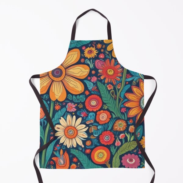 Item preview, Naive art flower pattern designed and sold by GasconyPassion.