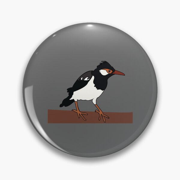 Item preview, Indian Pied Myna Bird Art designed and sold by Nisha Prabhu.