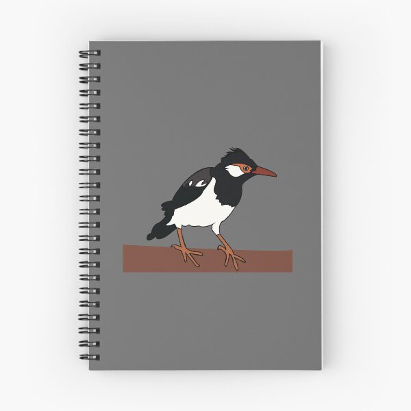 Item preview, Indian Pied Myna Bird Art designed and sold by Nisha Prabhu.