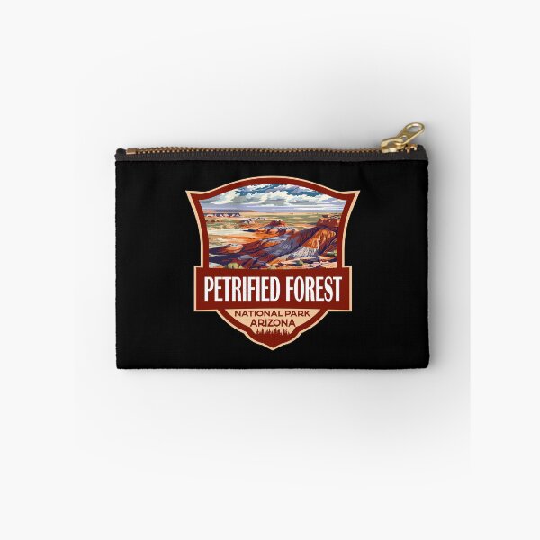 Item preview, Petrified Forest National Park Illustration Retro Badge designed and sold by KrisSidDesigns.