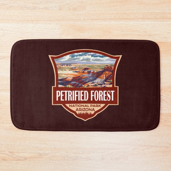 Item preview, Petrified Forest National Park Illustration Retro Badge designed and sold by KrisSidDesigns.