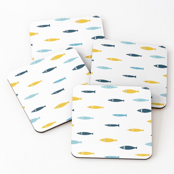 Item preview, Funny sardines pattern designed and sold by ElizabethCoelho.