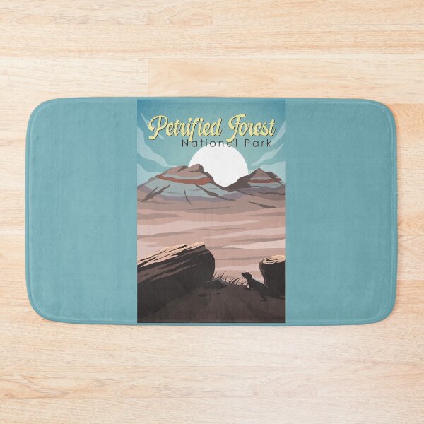 Item preview, Petrified Forest National Park Illustration Travel Art Vintage designed and sold by KrisSidDesigns.