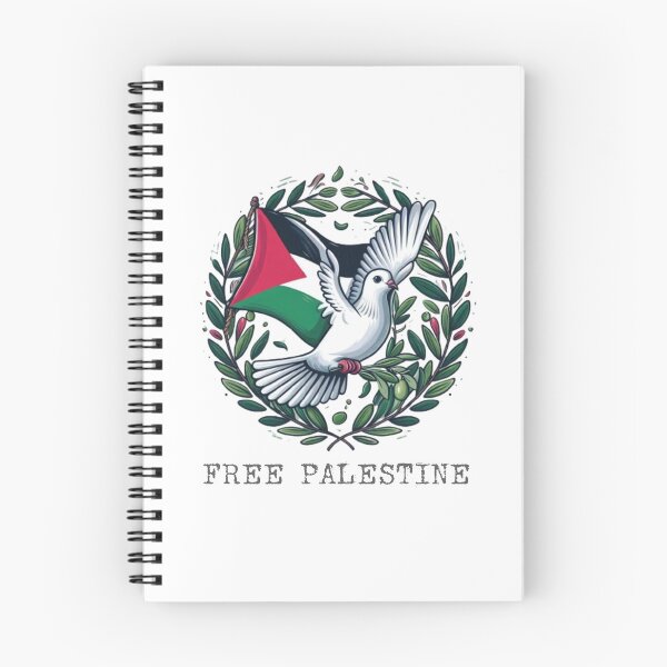 Item preview, Free Palestine. (Freedom pigeon holding olive leaf) designed and sold by FromRiverToSea.
