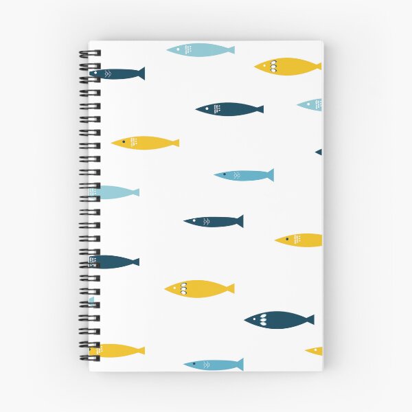 Item preview, Funny sardines pattern designed and sold by ElizabethCoelho.