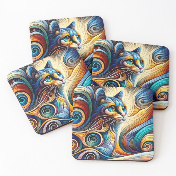 Item preview, Seychelles Cat - Waves of Fantasy designed and sold by LegademaArt.