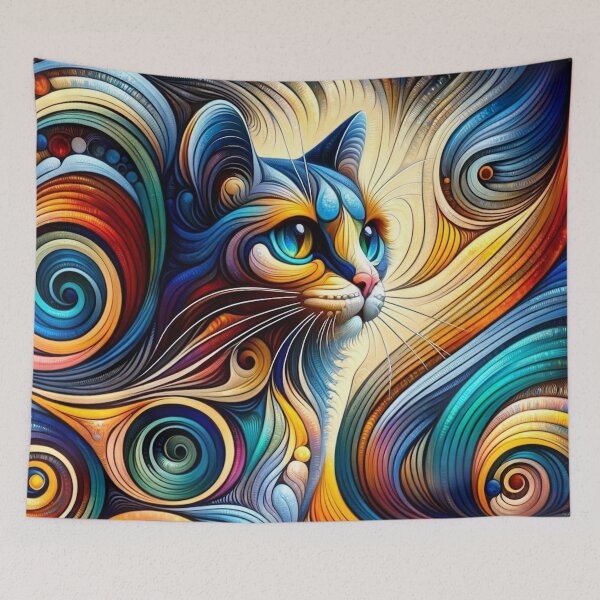 Item preview, Seychelles Cat - Waves of Fantasy designed and sold by LegademaArt.