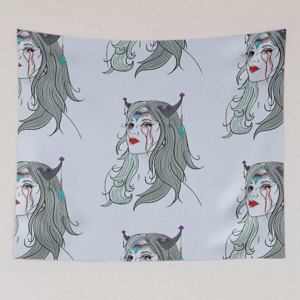 Item preview, Demon Queen Tattoo Design designed and sold by LupineCrow.