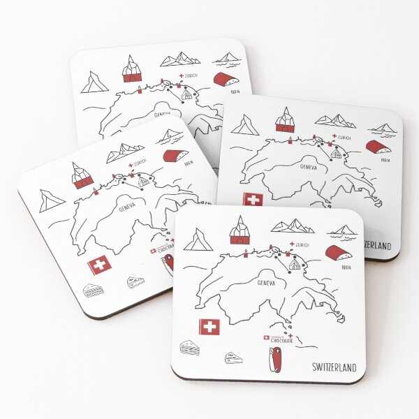 Item preview, Swiss Landmarks Celebration T-Shirt designed and sold by Hirokaa.