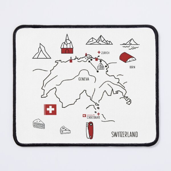 Item preview, Swiss Landmarks Celebration T-Shirt designed and sold by Hirokaa.