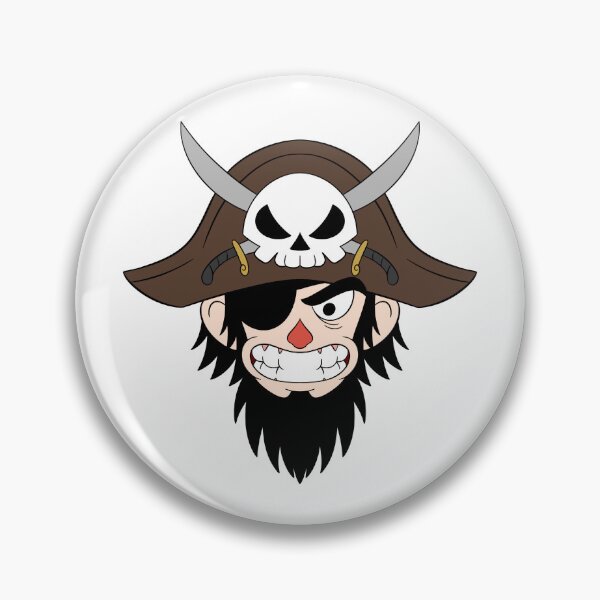 Item preview, Fearsome Piate with eye patch and skull hat designed and sold by PiknStick.