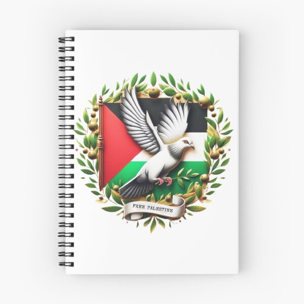 Item preview, Free Palestine. Freedom pigeon holding olive leaf. Palestine flag designed and sold by FromRiverToSea.