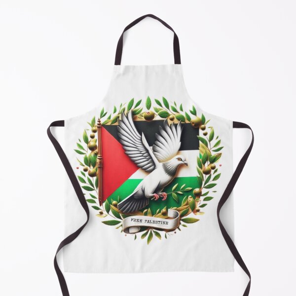 Item preview, Free Palestine. Freedom pigeon holding olive leaf. Palestine flag designed and sold by FromRiverToSea.
