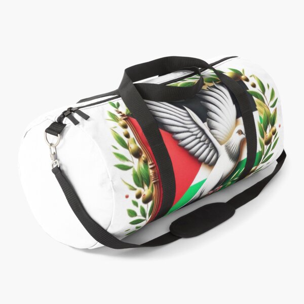 Item preview, Free Palestine. Freedom pigeon holding olive leaf. Palestine flag designed and sold by FromRiverToSea.