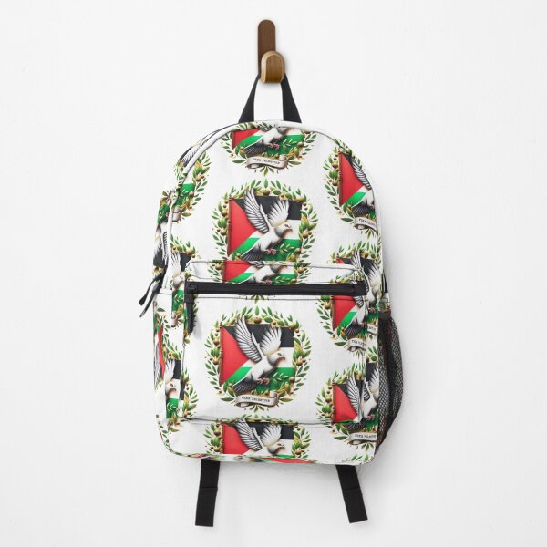 Item preview, Free Palestine. Freedom pigeon holding olive leaf. Palestine flag designed and sold by FromRiverToSea.