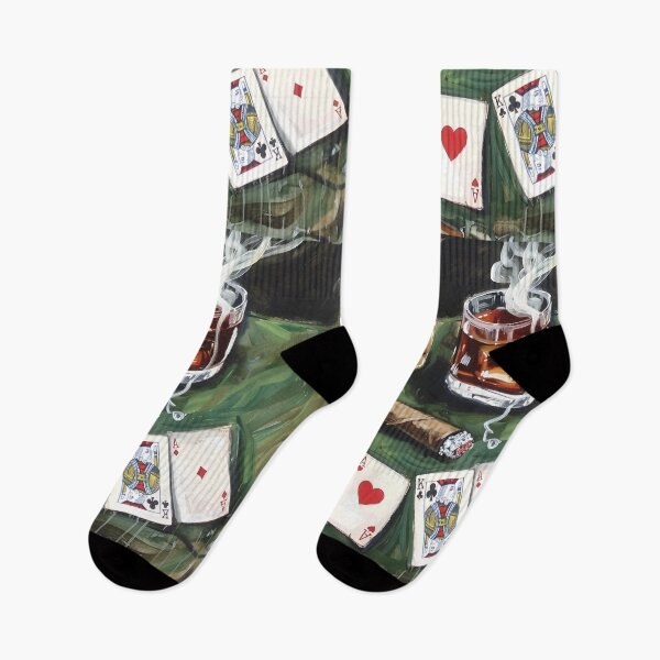 Item preview, Whiskey, Cigar, and Playing Cards on Poker Table - Abstract Art of Ambiance and Leisure AI Generated designed and sold by OlfactoART Studio.