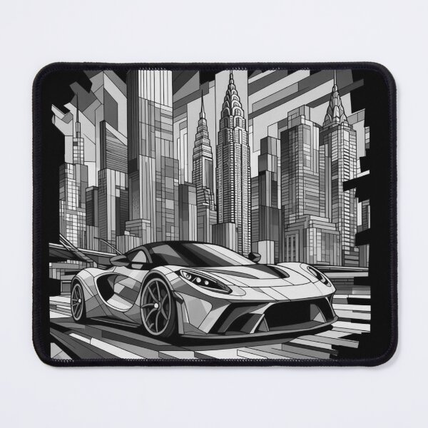 Item preview, Futuristic Abstract, Monochrome black, white designed and sold by Bukhisz.
