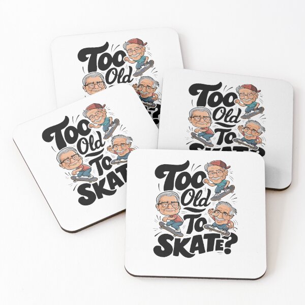 Item preview, Too Old to Skate? designed and sold by ElegantOutlines.