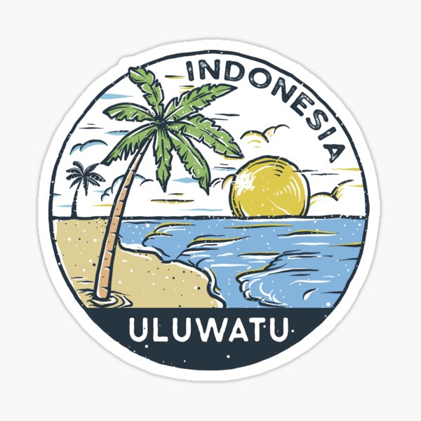 Aperçu de l'œuvre Uluwatu Bali Indonésie Vintage créée et vendue par KrisSidDesigns.