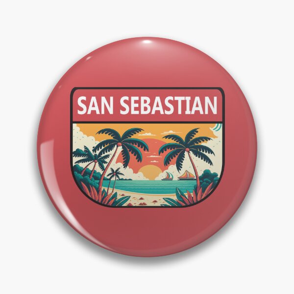 Item preview, San Sebastian Spain Retro Emblem designed and sold by KrisSidDesigns.