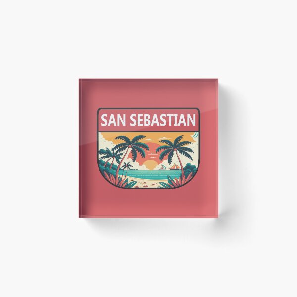 Item preview, San Sebastian Spain Retro Emblem designed and sold by KrisSidDesigns.