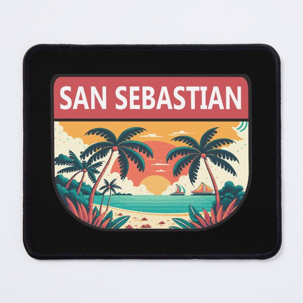 Item preview, San Sebastian Spain Retro Emblem designed and sold by KrisSidDesigns.