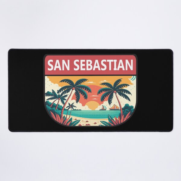 Item preview, San Sebastian Spain Retro Emblem designed and sold by KrisSidDesigns.