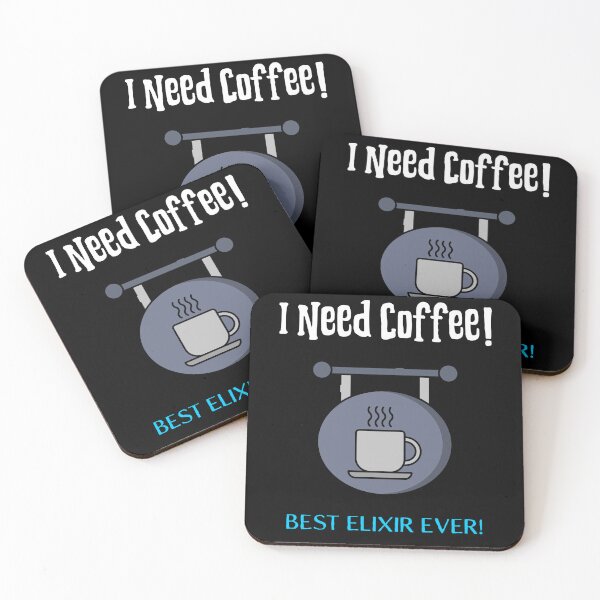 Item preview, I Need Coffee! Best Elixir Ever! designed and sold by AldenTees.