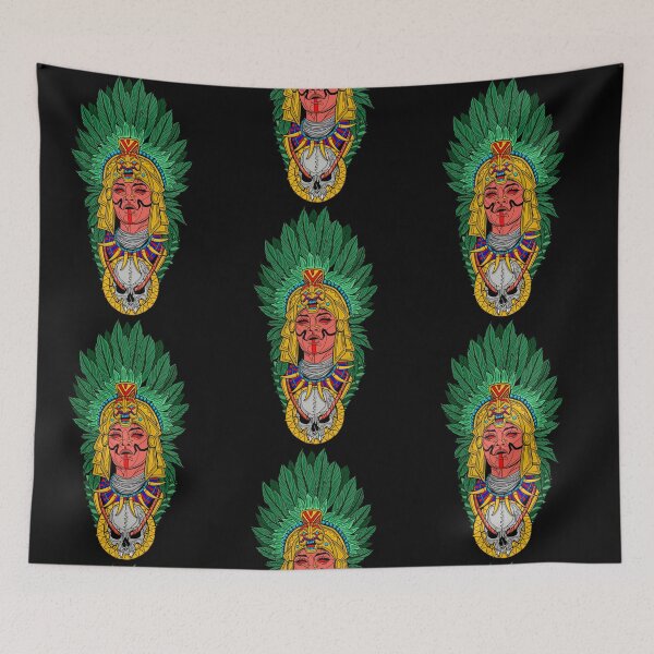 Item preview, Aztec Girl, Streetwear Aztec with red eyes, Logo,  Fanart designed and sold by AsARTcrew.