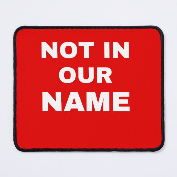 Item preview, Not In Our Name Free Palestine designed and sold by ANNINOART ⭐⭐⭐⭐⭐.