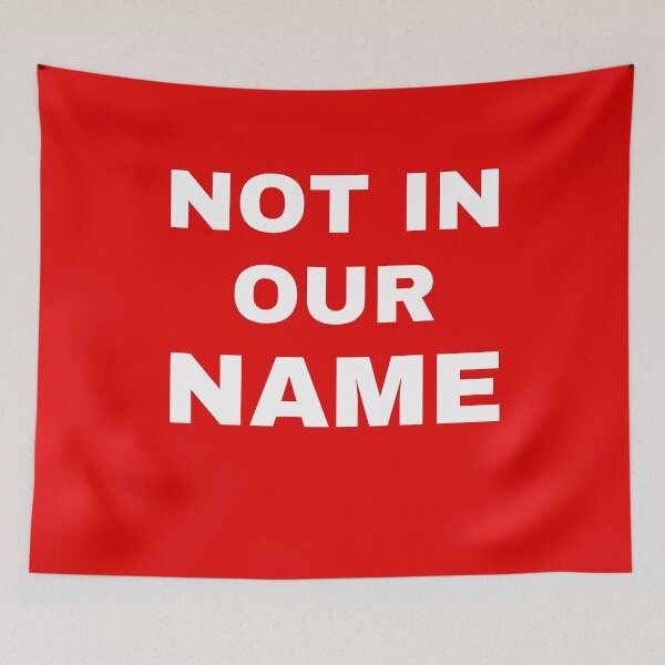 Item preview, Not In Our Name Free Palestine designed and sold by ANNINOART ⭐⭐⭐⭐⭐.