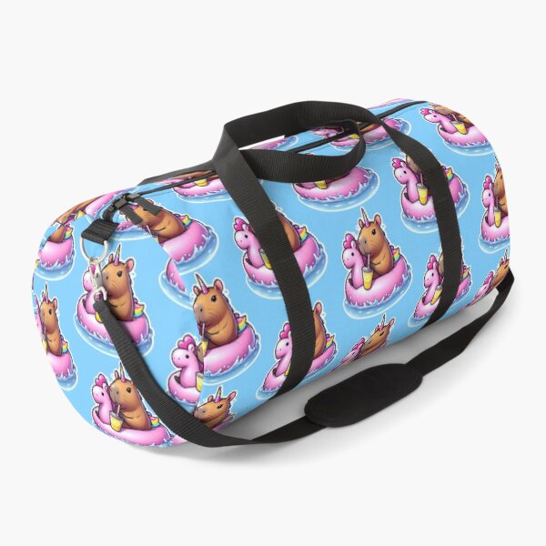 Item preview, Sweet Summer Splash Capybara Unicorn on Pink Horse Floatie designed and sold by Mermaid's Whimsy.