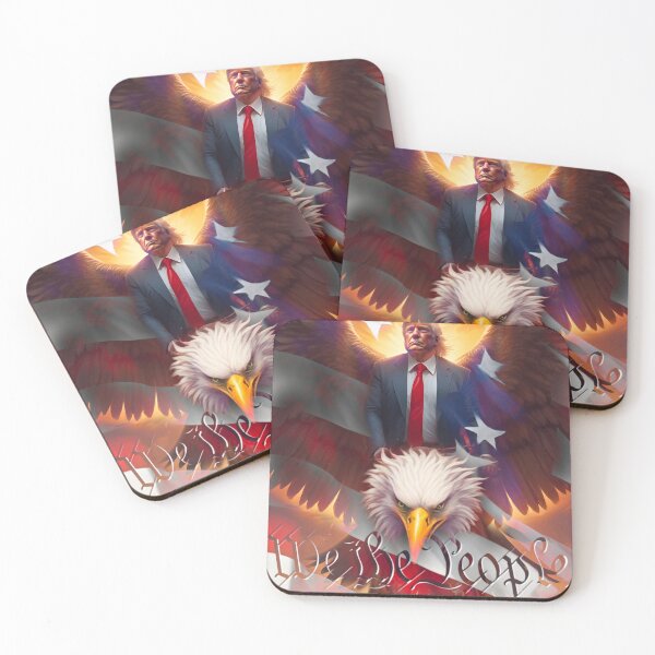 Item preview, Patriotic Trump Flying on a Eagle  designed and sold by MatrixTattoo.