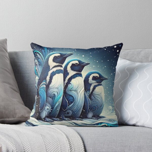 Item preview, Penguin Family Artistic Rendering designed and sold by CattyCornerPOD.
