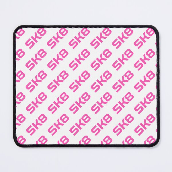 Item preview, SK8 Logo Seamless Pattern Pink On White designed and sold by JohnnyVillas.