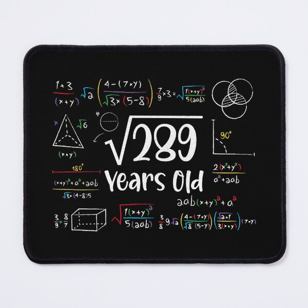 Item preview, Square Root of 289 17th Birthday 17 Year Old Gifts Math Bday designed and sold by Blok45.