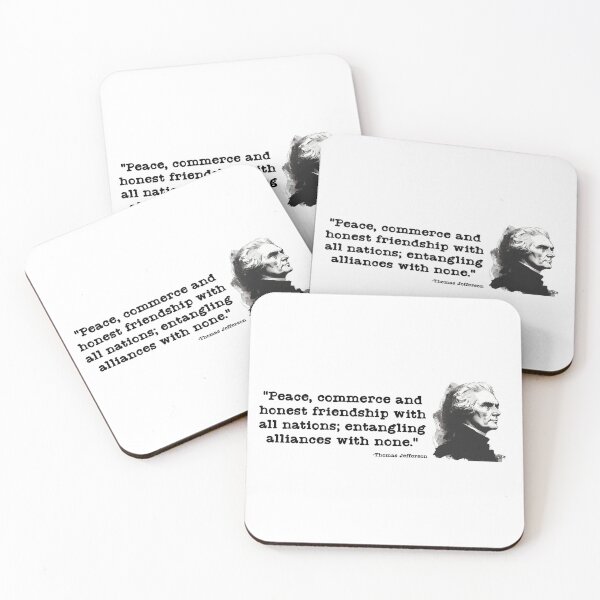 Item preview, Thomas Jefferson: "entangling alliances with none." designed and sold by ManCardDesigns.