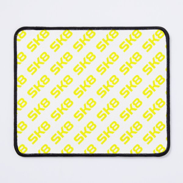 Item preview, SK8 Logo Seamless Pattern Electric Yellow On White designed and sold by JohnnyVillas.