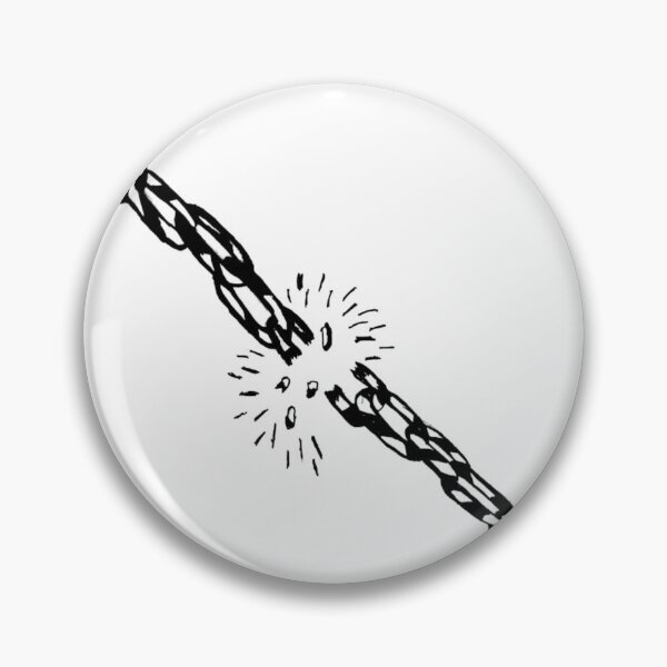 Item preview, Grayscale Broken Chain Tattoo Style Contrast  designed and sold by KayTurtless.