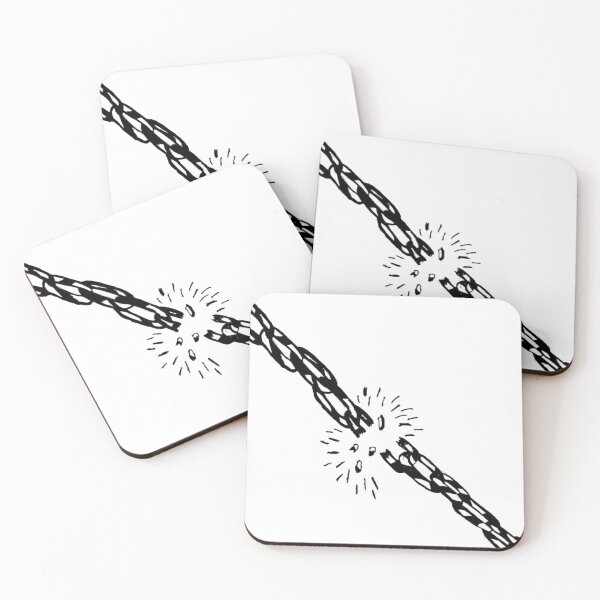 Item preview, Grayscale Broken Chain Tattoo Style Contrast  designed and sold by KayTurtless.