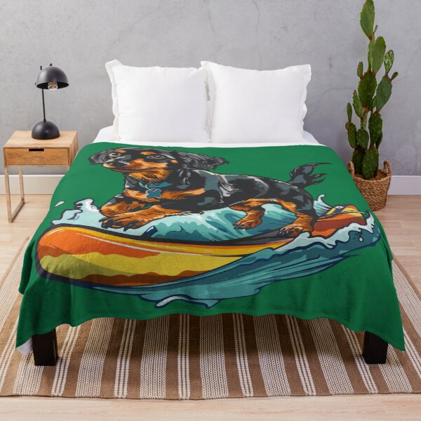 Item preview, Surfing Dachshund designed and sold by VelvetRoom.