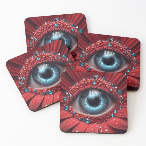 Item preview, Red Gerber Daisy Eyeball Design designed and sold by CattyCornerPOD.