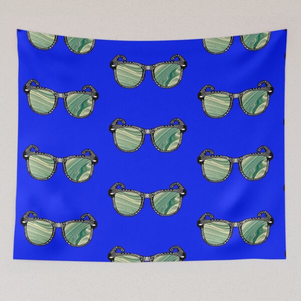 Item preview, Blue Pour Paint Tribal Sunglasses  designed and sold by Steeb757.