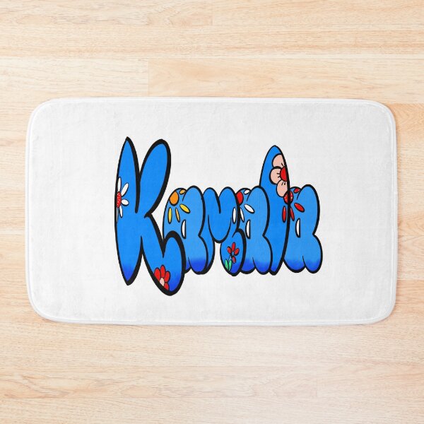 Item preview, Kamala popular girls name woman women’s first name in blue floral calligraphy personalised personalized customized name Gift for Kamala designed and sold by Artonmytee.